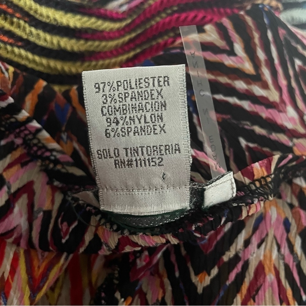 Alberto Makali Multi-Color Abstract Pattern Boatn… - image 7